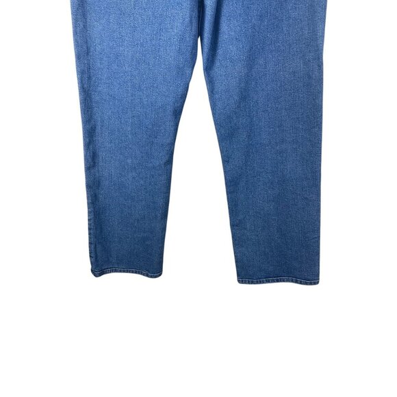 Loft Straight Leg Pintuck Seam Crease Jeans Casual 12 - Picture 7 of 11